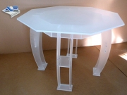 Table PMMA satinée